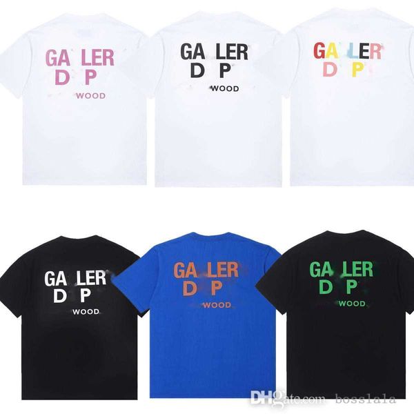 Tasarımcı Çift T-Shirt Modaya GD Temel Mektup Baskı Gündelik Erkekler ve Kadınlar Gevşek Kısa Kollu Gömlek Aşıkları 'Giyim