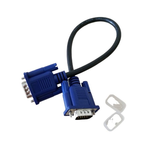 3+5 кабельного монитора VGA от 15 пенсии с мужским и мужским видео короткими кабелями Blue 30 см.