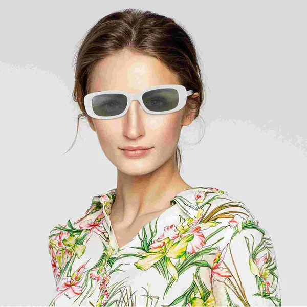 Güneş gözlüğü kare çerçeve gözlükler güneş gözlük kadın yaz partisi dikdörtgen kadın gözlükler şık
