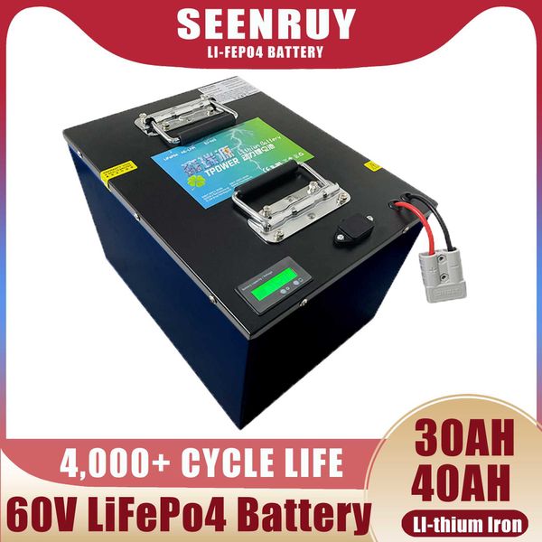 60V 30AH 40AH LIFEPO4 Lityum Demir Fosfat Pil Motor Kontrolör için Elektrikli Scooter Güneş Enerji Depolama Endüstriyel Ekipmanı