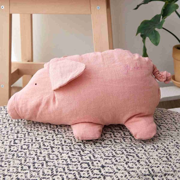 Gefüllte Plüschtiere 36 cm Sommer Neue Stile Tier Fuchs Schwein Krokodil Ramie Plüsch gefülltes Spielzeug niedliche Tierplüschpuppen Spielzeug für Kinder R230810