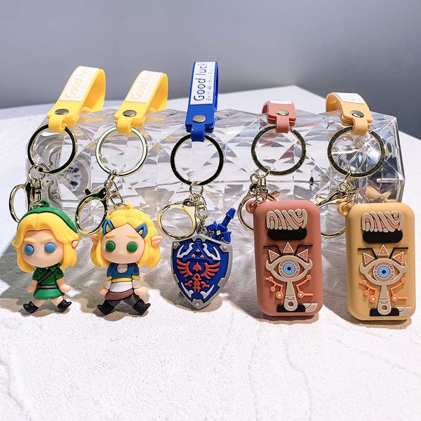 Новая Zelda Legend Legend Keychain Wilderness Heath Shield Shield мягкая резиновая игрушка