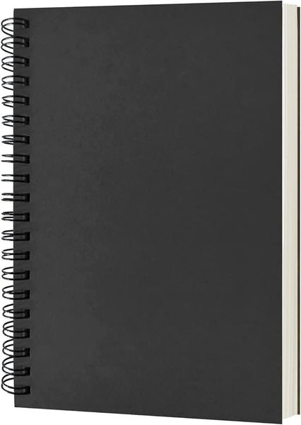 Blank Spiral Notebook 1-Pack Soft Cover Sketch Book 100 страниц / 50 листов 7 дюймов x 4,75