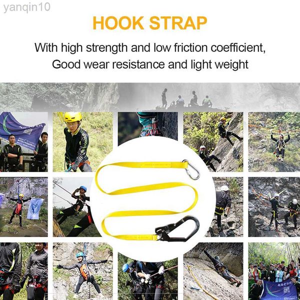 Rock Protection Safety Shalb Belt Belt Acessórios de corda pendurada Equipamento de escalada HKD230810