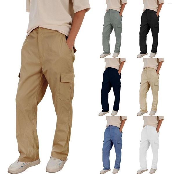 Herrenhose Band 13, lässig, klassisch, schlankmachend, Sport, Training, Arbeitskleidung aus Twill-Baumwolle mit Taschen, die ganze Saison über