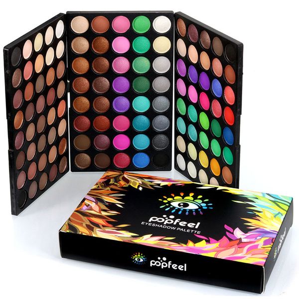 Sombra para os olhos 120 cores paletas foscas paleta de festa de Halloween glitter multicolor combinação de maquiagem em pó cosmético 230809