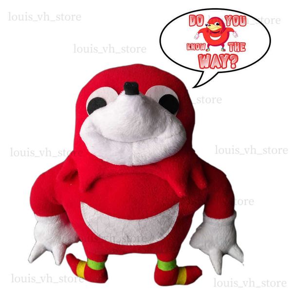 Ugandan Knuckles Plush Plush Toy Morb Pimboli Figura Figura Figura 25 cm T230810