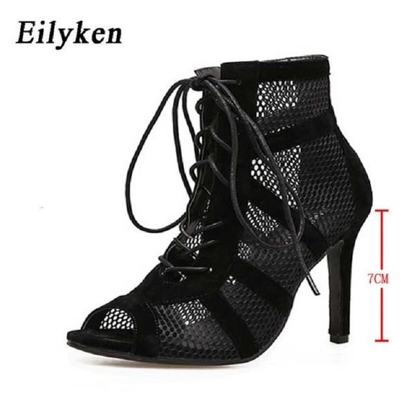 Сандалии Eilyken Sexy Fashion Women Обувь очень легкая комфорта высокие тонкие каблуки открытые ноги танцы сандалии размером 43 230809