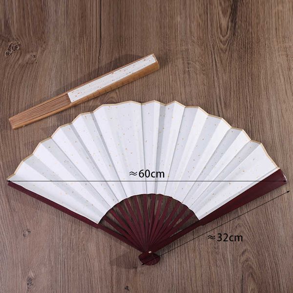 Prodotti in stile cinese 1PC Ventagli bianchi vuoti Scava fuori carta di riso Pieghevole cinese Ventilatore fai-da-te Pittura Programma di calligrafia Ventaglio di bambù Decorazione della casa