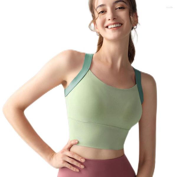 Camisoles Tanks Sports Bra с выстрелом для грудной накладки с помощью высокопрочной йоги фитнес фитнес женский топ Sexy Congave