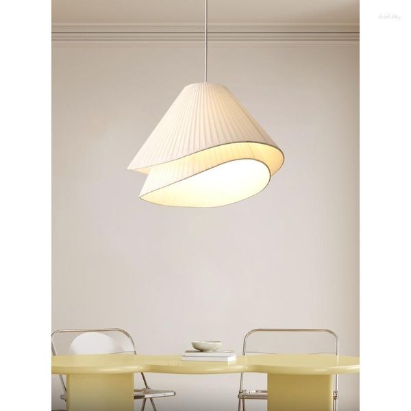 Lampade a sospensione Led Art Lampadario Lampada Light Room Decor Nordic Modern Simple Fabric Japanese Creative Restaurant Studio Famous Hanging