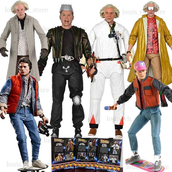 NECA Ritorno al futuro Parte II Ultimate Biff Griff Tannen DOC Marrone Marty McFly Chitarra Action Figure Decorazione per regali T230810