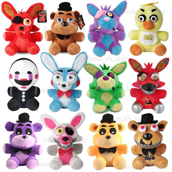 18 cm fnaf bambola peluche cartone animato Freddy Fazbear bambole peluche portano furfante per il coniglietto di peluche decorazioni per la decorazione natalizia t230810