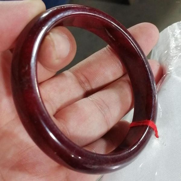 YunnanBangle Senden Sie ein Zertifikat aus Burma-Jade für Frauen, Myanmar, roter Jadeit-Armreif, Smaragd-Edelstein, Heilschmuck, Glücks-Amulett-Armbänder