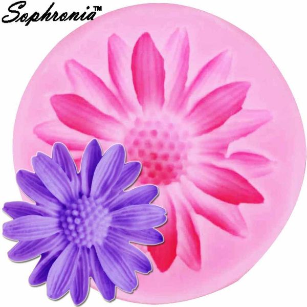 Stampi da forno Sophronia Margherita Candela Stampo per sapone da cucina Resina da forno Forma in silicone Decorazione domestica 3D Fai da te Artigianato in argilla Cera M850 230809