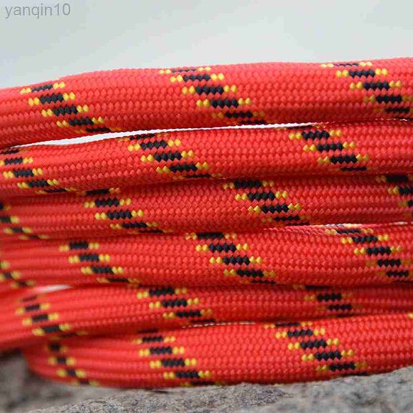 Rock Protection 10M Static Rock Climbing Rope Cord 10mm 3KN Tree Wall Climbing Equipment Safety Rope Outdoor Camping Climbing Accessories HKD230810