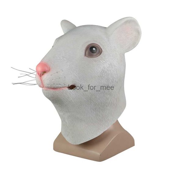 Animal Mask Cosplay Maus gelbe Maske Tiere Rattenmasken Masquerade Halloween Party Lustige gekleidete Kostümprop HKD230810