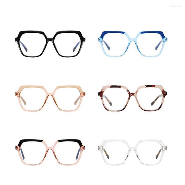 Güneş gözlükleri şık gözlükler kadınlar için çerçeve vintage anti -mavi ışık bilgisayar oyun erkekler gösteri kare optik gözlük