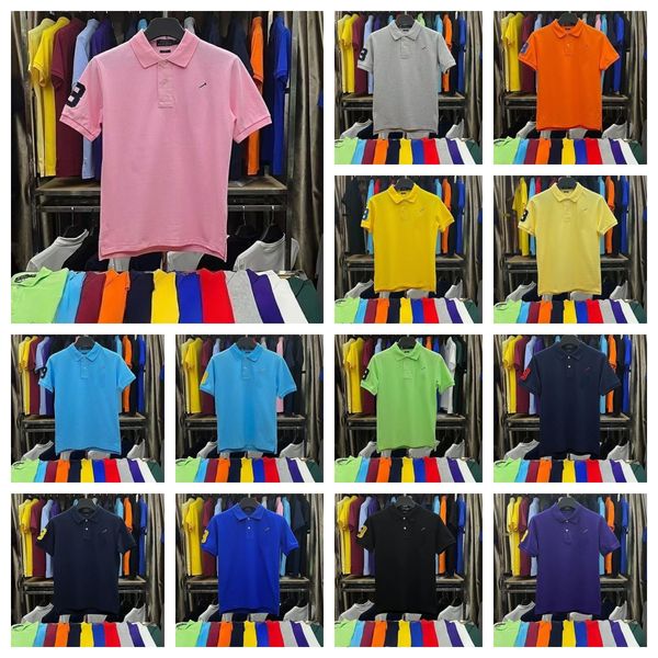 Moda polo gömlek% 100 pamuklu erkek tişörtler marka tasarımcısı tees sokak giyim erkek kadınlar polos gömlek gündelik gömlek kısa kollu EUR boyutu S-xxl