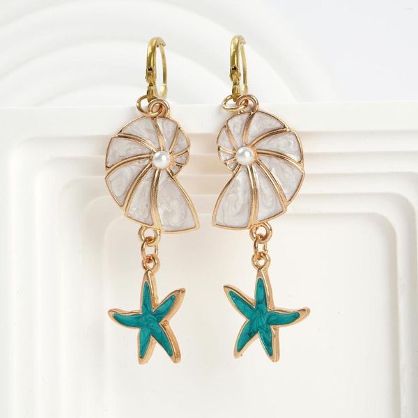 Brincos pendentes Makersland Boho para mulheres estrela do mar pingente jóias estilo presente luxo moda brinco jóias atacado