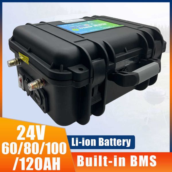 24V 60AH 80AH 100AH ​​120AH LI-ION DEEP CYCLE Мотоцикл Дом Солнечный электрический серфинговая доска для рыболовной лодки лития полимерная батарея