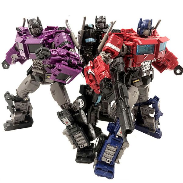 Трансформационные игрушки роботы Baiwei Aoyi 18cm Purple Transformation Anime Toys Boy G1 SS38 Cool Figure KO Robot Car Movie Kids Gift TW-1024C 230809