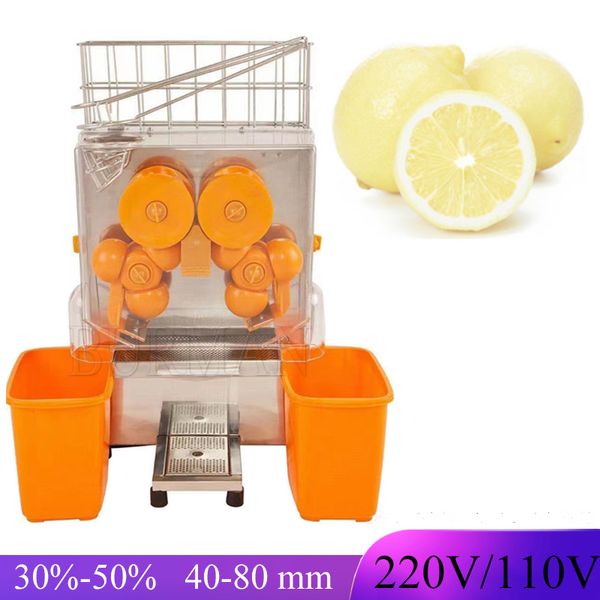 Электрическая автоматическая апельсиновая соковыжималка Свежая лимонная сжималка для прессы для использования магазина фруктов для продажи