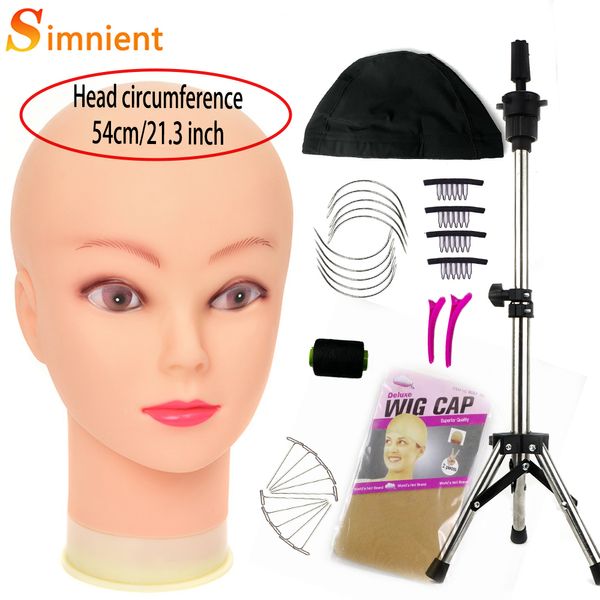 Стенд парика Blad Mannequin Head с поддержкой парика Wig Stand ReductableTripod для парика парика парика для волос.