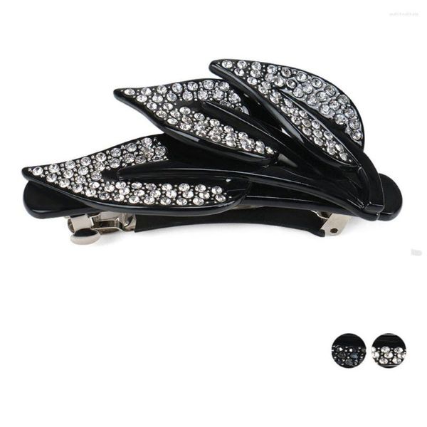 Fermagli per capelli Vintage Spark Strass Clip Barrette per donne Ragazze Elegante acetato di cellulosa Accessorio Ornamento Gioielli Tiara