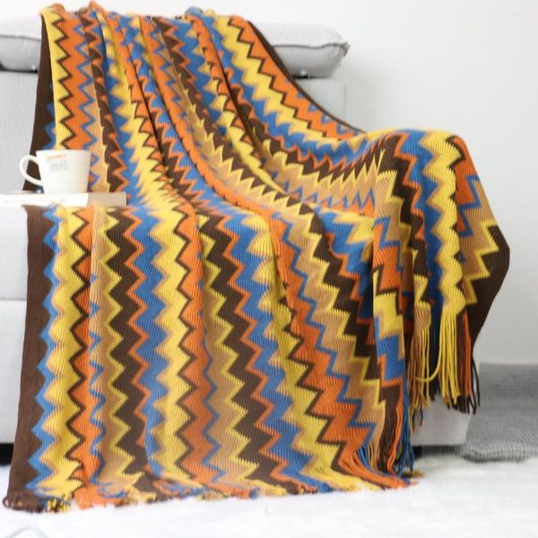 Одеяла летнее мягкое вязаное одеяло для кровати многофункциональное диван обложка