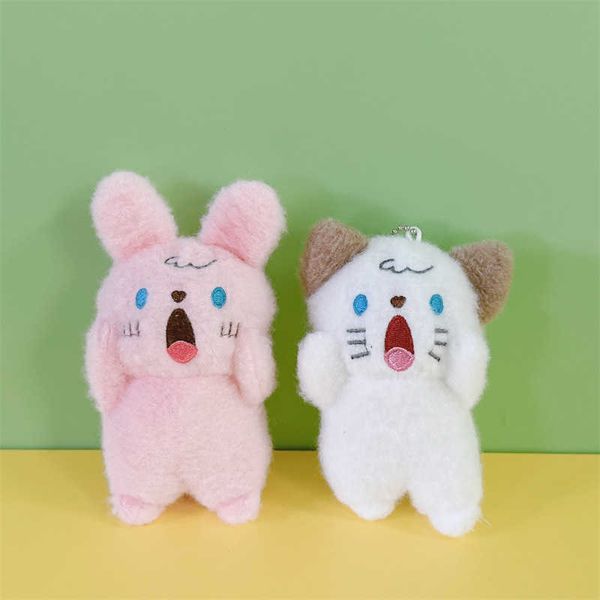 Animali di peluche ripieni 11 cm Portachiavi di peluche ripiene Bambola di peluche Cane Coniglio Borsa per animali Ciondolo Decorazione per la casa Accessori per auto Collezione Regali