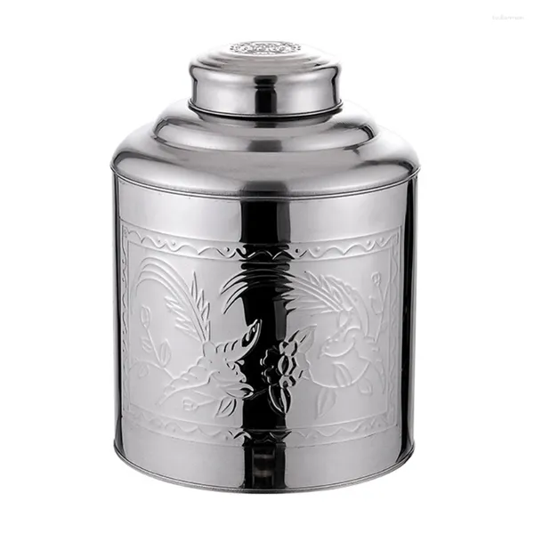 Bottiglie di stoccaggio Vakuen Contenitore sottovuoto Teiera Custodia portatile Confezione decorativa Borsa metallica sigillata ermeticamente