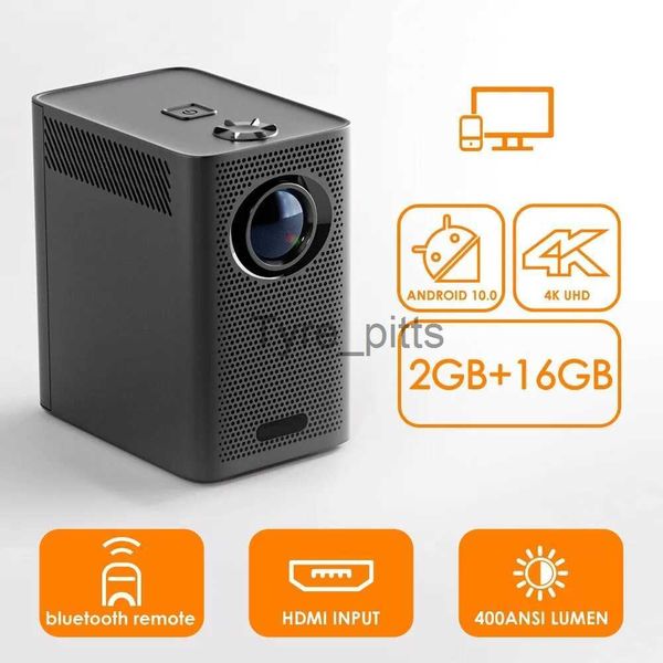 Projektörler Salange S30Max Global Sürüm 1080p Android Projetor 400 ANSI Lümenler Taşınabilir Projektör Akıllı TV WiFi Home Beamer LED Projektör X0811