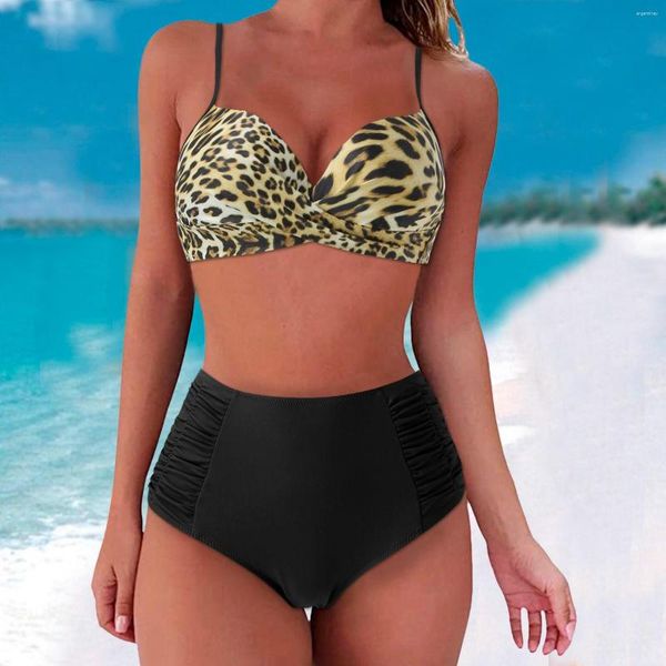 Set di bikini a pois coloranti da bagno da bagno per donne per donne da bagno a due pezzi 2023 costumi da bagno split estivo.