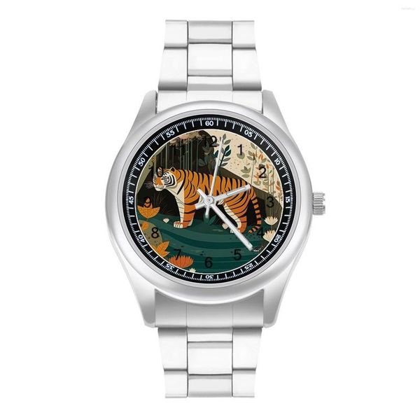Нарученные часы Tiger Quartz Watch Modern Art Style Design Funny Forist Nevanless Po Business Женские наручные часы