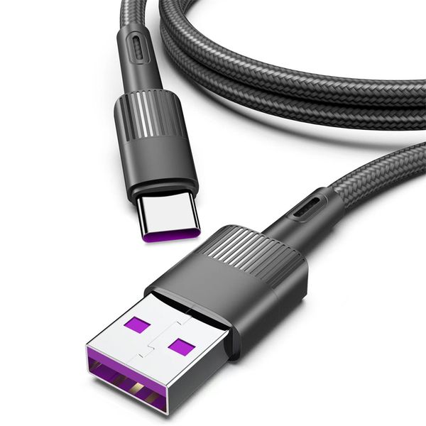 Анти-скользкие USB-кабели тип C Нейлоновый плетеные микрозарядные микрозарядки Смарт-телефон смарт-телефон смарт-телефон android v8 dhl fedex Android V8 DHL