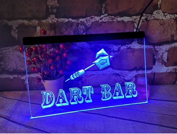 Декоративные предметы статуэтки Dart Bar Room Neon Знак