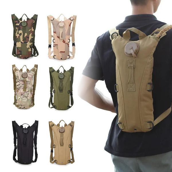 Paniers Bags 3L Hydration Backpack Back Military Water Saco com Esportes de Ciclismo de Ciclismo de Bladder Interior Sistema 230811