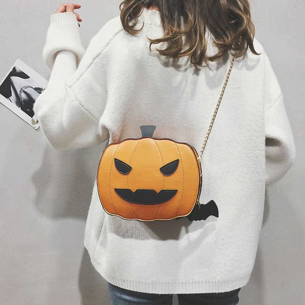 Borsa per il corpo incrociata Pumpkin Bag Borse Halloween Bagna di moda versatile Borsa di moda Cine Personality Creative Women's Borse