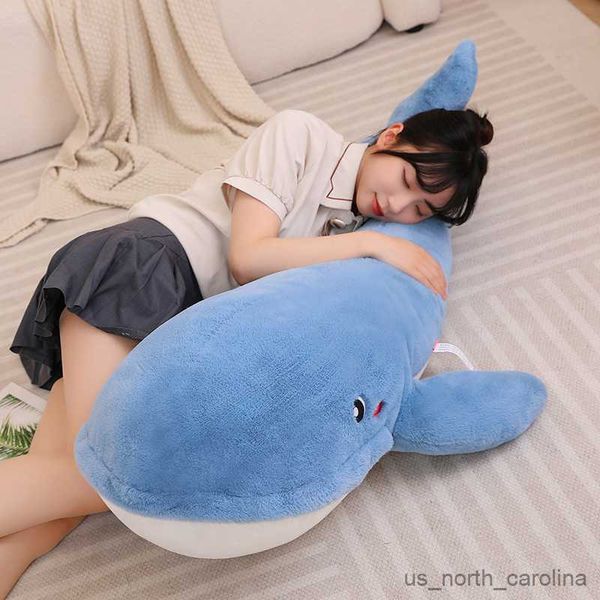 Gefüllte Plüschtiere gefüllt Plushie Haifisch Puppe Big Mund Blue Whale Plüsch Spielzeug Wassertiere Animal Jungen Mädchen Beschwören Schlaf R230811