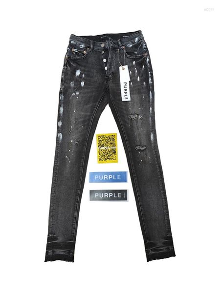 Мужские джинсы фиолетовые бренд с низким уровнем роста худы