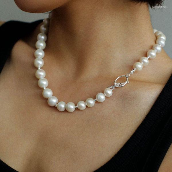 Choker Timeless Wonder Fancy Geo Natural Pearl ot Ketten Halskette für Frauen Designer Schmuck Goth Runway Trendy Sweet Bride Geschenk 4022