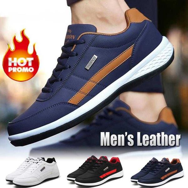 Koşu ayakkabıları deri erkek ayakkabıları lüks marka İngiltere trend rahat ayakkabı erkek spor ayakkabılar nefes alabilir boş zaman erkek ayakkabı chaussure homme 230803