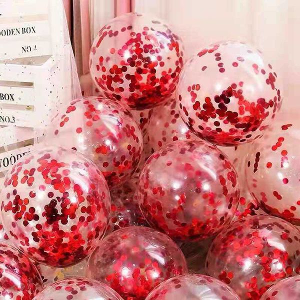 Украшение Золотые воздушные шары с конфетти 10 шт. Блестящие прозрачные воздушные шары Свадебные украшения для дня рождения Шары