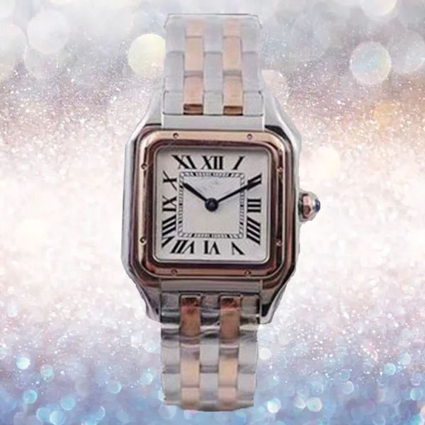 Women's Watch Sales Quartz Watch Aço inoxidável dobrável Buckle Gold Watch Sapphire