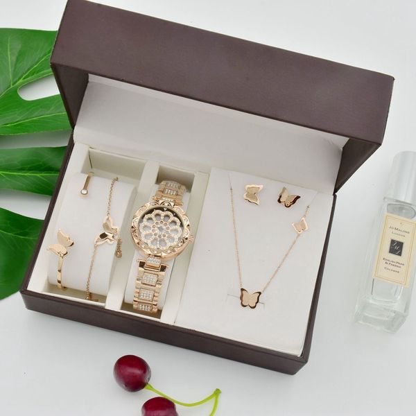 Outros relógios Ladies Quartz assistir 360 graus de relógio de pulso giration Women Relógios Luxury Diamond Girl Bracelet Brincho
