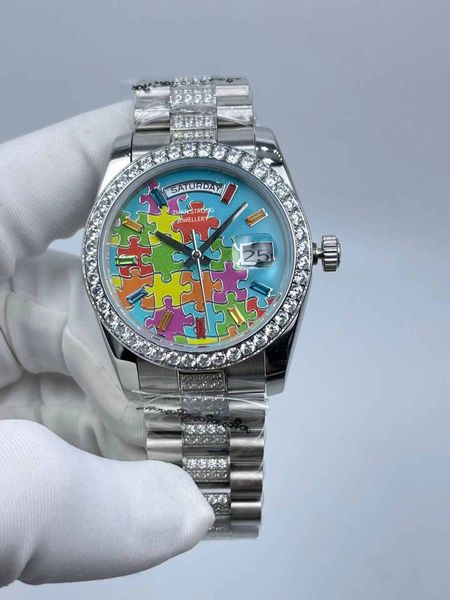 Orologi da donna Fashion Designer 36MM PUZLER PULLE FACCHIO AUTOMATICO DONNA MECCANICO DONNA PROGLIE Diamond Am