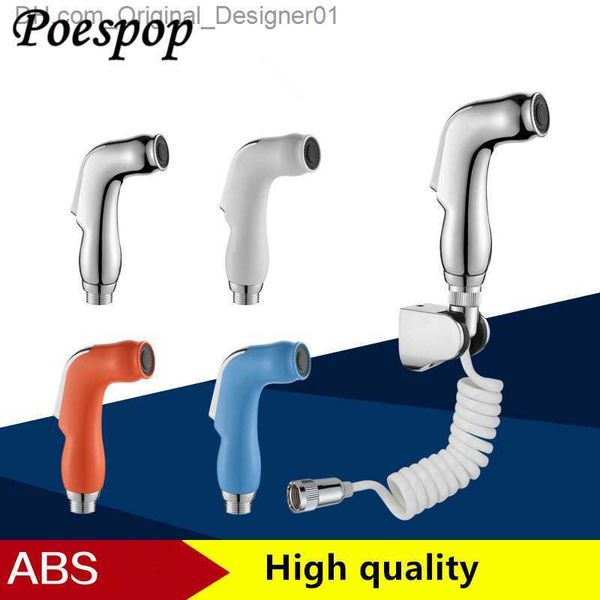 Poepop Badezimmer Handheld Toilette Abs Bidet Spray Wäsche Duschkopf Waschen Bidet Duschwerkzeuge Z230814