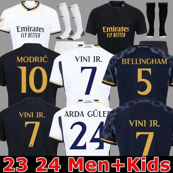 22 23 Fãs Jerseys de futebol 3º Benzema Real Madrids 2022 2023 Campeões da final