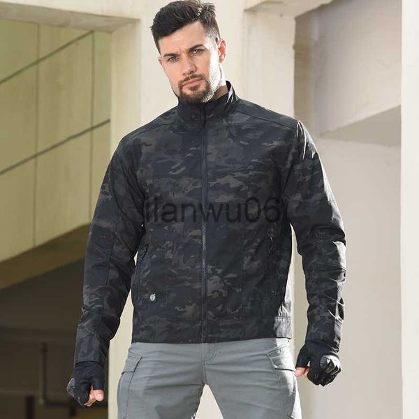 Jackets masculinos masculino casaco de bombardeiro masculino casual streetwear roupas de exército airsoft jackets tactical MultiCam Black Combat Jackets J230811